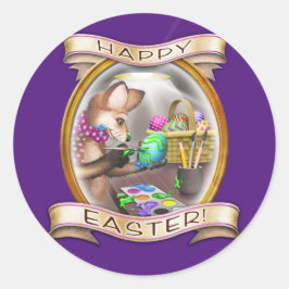 Frieda Schwanzes Osteraufkleber Runder Aufkleber