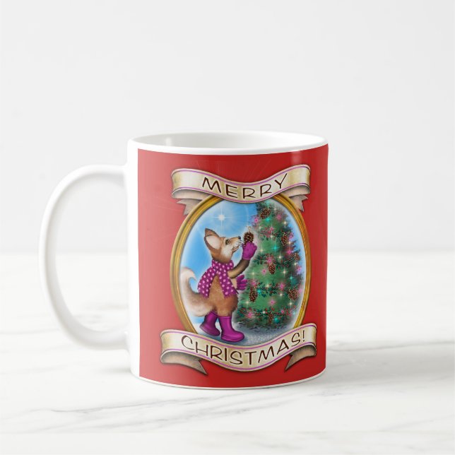 Frieda Schwanzes Weihnachts-Tasse Tasse (Links)