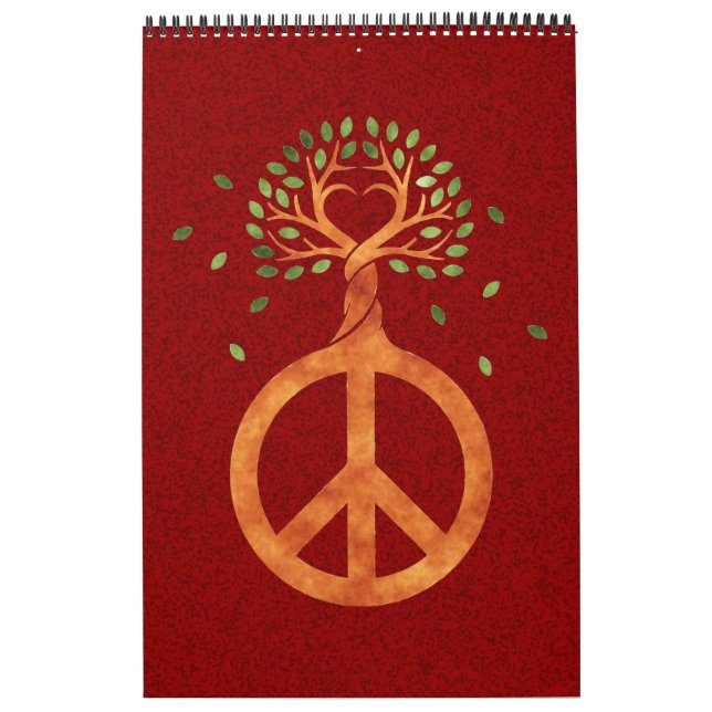 Friede für Bäume - Blume Power Herz 1 Kalender (Titelbild)