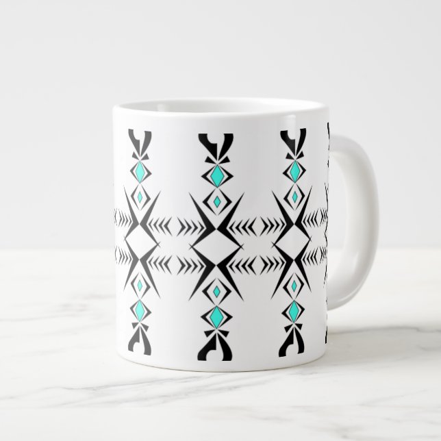 Friede ~ Ruhe Jumbo-Tasse (Vorderseite Rechts)