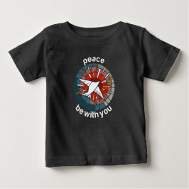 Friede sei mit dir baby t-shirt