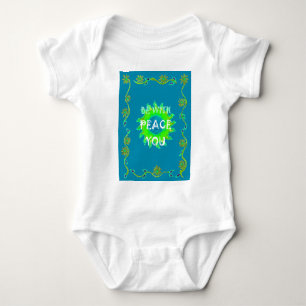 Friede sei mit Dir Kunstprint Baby Strampler