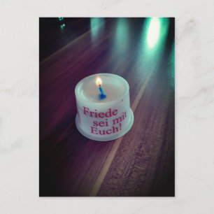 Friede sei mit euch christlich postkarte