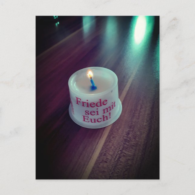 Friede sei mit euch christlich postkarte (Vorderseite)