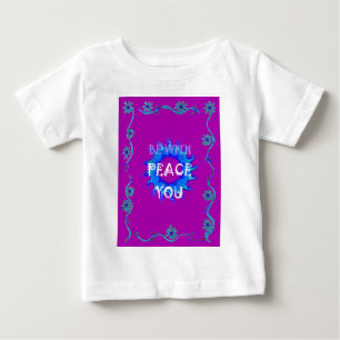 Friede sei mit Euch Inspirierender Text Kunst Must Baby T-shirt