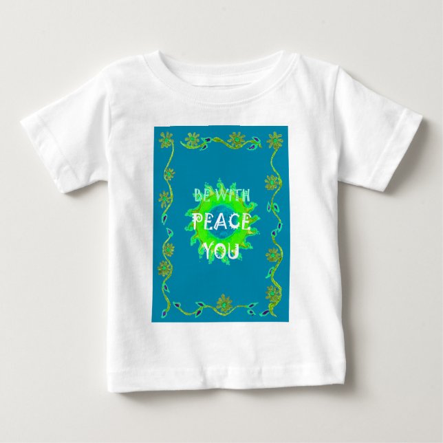 Friede sei mit Ihnen Art Print Baby T-shirt (Vorderseite)