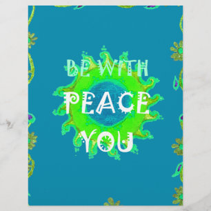 Friede sei mit Ihnen Art Print Briefbogen