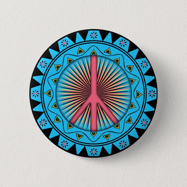 Friede ~ Sun Button (Vorderseite)