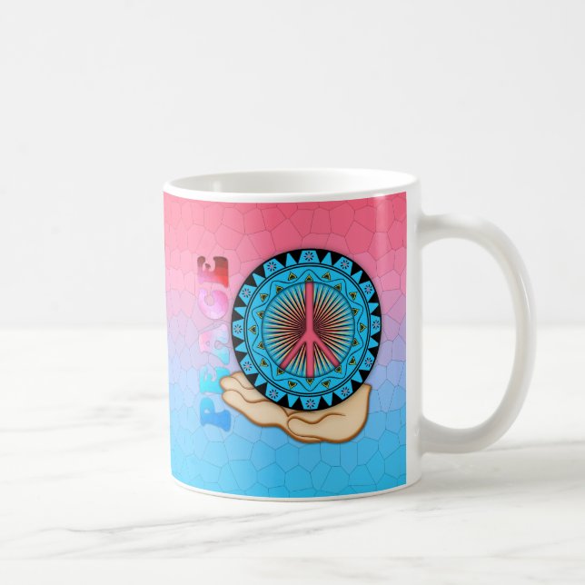 Friede ~ Sun Kaffeetasse (Rechts)