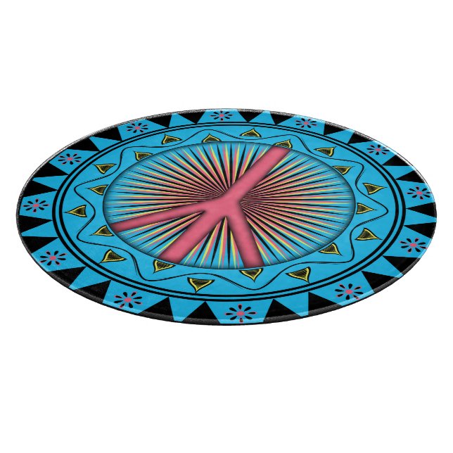 Friede ~ Sun Schneidebrett (Ecke)