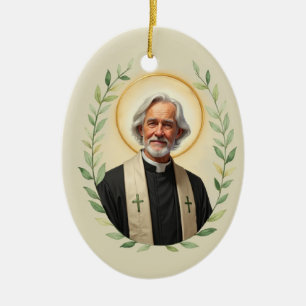 Friede und Segen Gottes für den heiligen Johannes  Keramik Ornament