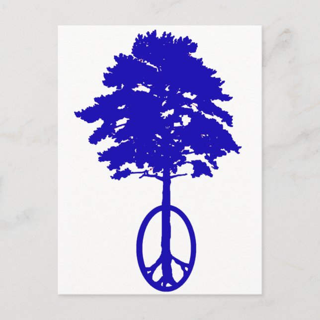 Friede von Blau Postkarte (Vorderseite)
