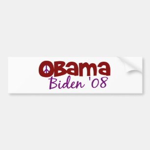 Frieden 2008 Obama Biden Autoaufkleber