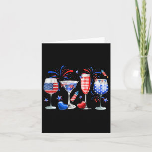 Frieden 4. Juli Flaggengetränk Karte