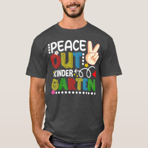 Frieden am letzten Tag des Kindergartenlehrers T-Shirt