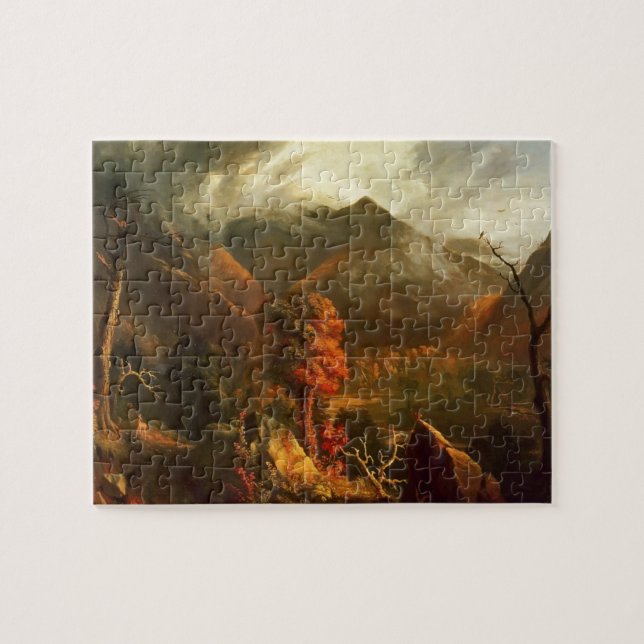 Frieden am Sonnenuntergang durch ThomasCole Puzzle (Horizontal)