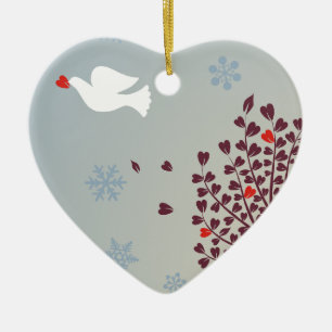 Frieden am Weihnachten Keramikornament