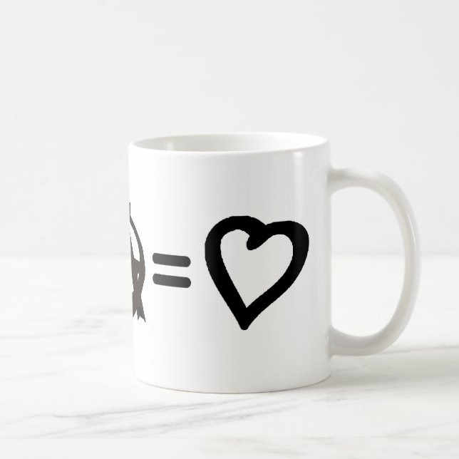 Frieden + Anarchie = Liebe Kaffeetasse (Rechts)