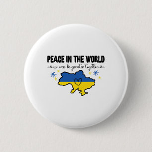 Frieden Auf Der Welt Shirt Ich Stehe Mit Ukraine H Button