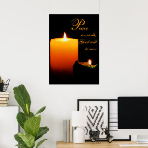 Frieden auf Erden, guter Wille für die Menschen Poster