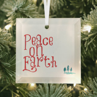 Frieden auf Erden Ornament Aus Glas
