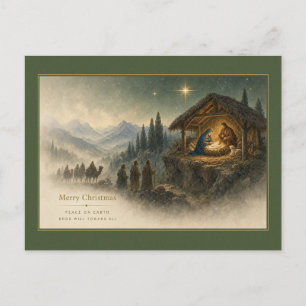 Frieden auf Erden Weihnachts-Senfpostkarte is not Postkarte