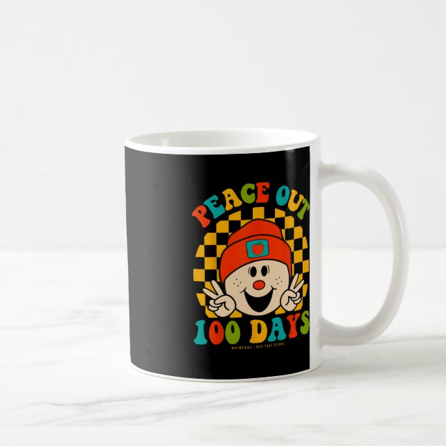 Frieden aus 100 Tagen Schullehrer Student Augen Kaffeetasse (Rechts)