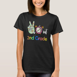 Frieden aus 2. Klasse Absolventen letzten Tag der T-Shirt