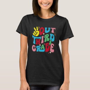 Frieden aus der dritten Klasse Glück letzten Tag d T-Shirt