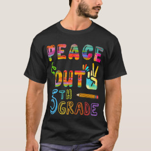 Frieden aus der fünften Klasse letzten Schullehrer T-Shirt