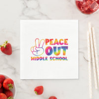 Frieden aus der Mittelschule Gefärbte Krawatte am
