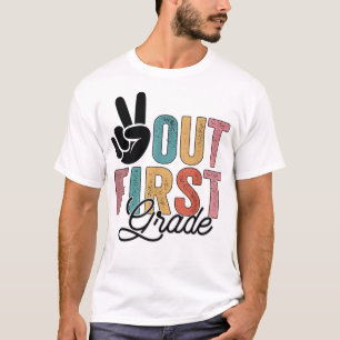 Frieden aus erster Klasse letzten Schultag 2022 Gr T-Shirt