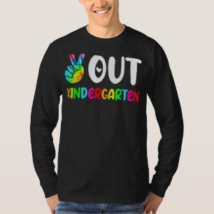Frieden aus Kindergarten glücklich letzten Tag der T-Shirt