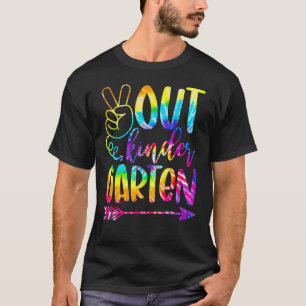 Frieden aus Kindergarten glücklich letzten Tag der T-Shirt