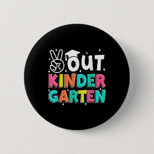 Frieden aus Kindergarten letzten Schultag Kinder Button