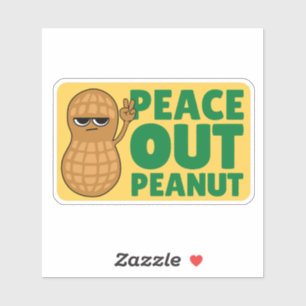 FRIEDEN AUS PEANUT SASSY NIEDLICH, ABER AUFKLEBER