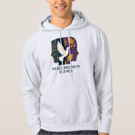 Frieden beginnt in der Stille Taube Hoodie