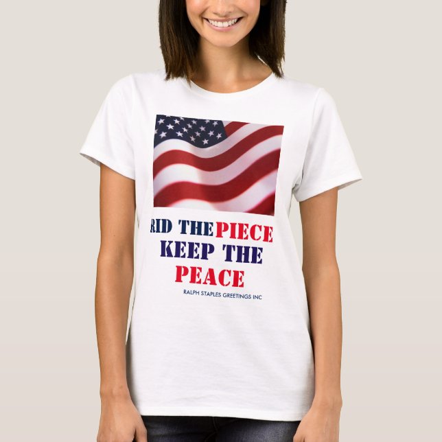 FRIEDEN behalten T-Shirt (Vorderseite)
