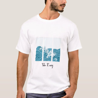 FRIEDEN – Belasteter fetter Text mit Taubensymbol T-Shirt