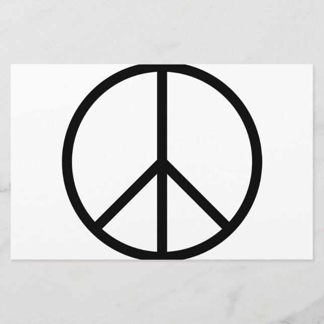 Frieden (CND) Briefpapier (Vorderseite)