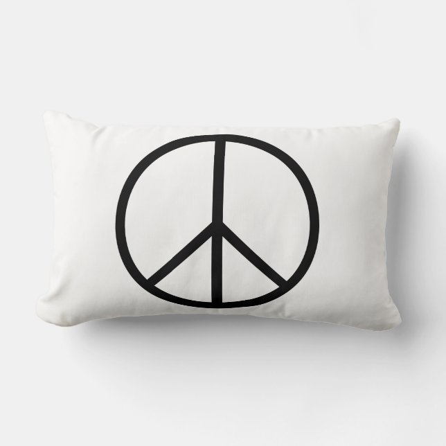 Frieden (CND) Lendenkissen (Vorderseite)