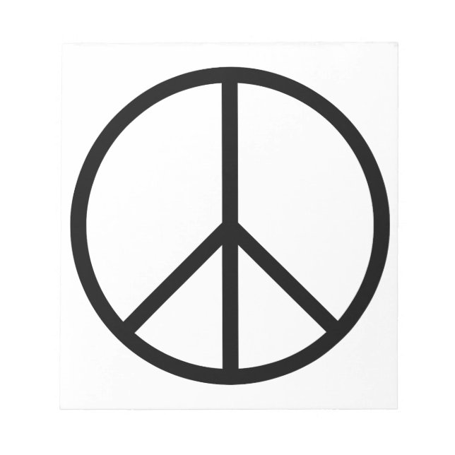Frieden (CND) Notizblock (Vorderseite)