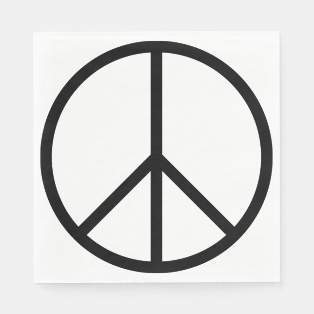 Frieden (CND) Serviette (Vorderseite)