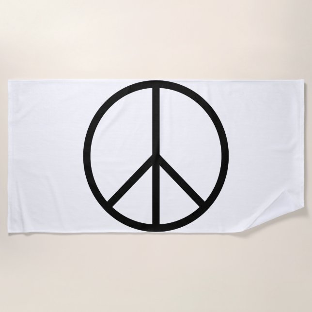 Frieden (CND) Strandtuch (Vorderseite)