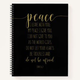 Frieden, den ich mit dir Verließ, John 14:27 Notizbuch
