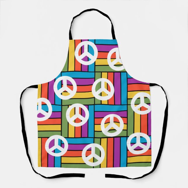 Frieden der 1970er schürze (Vorderseite)