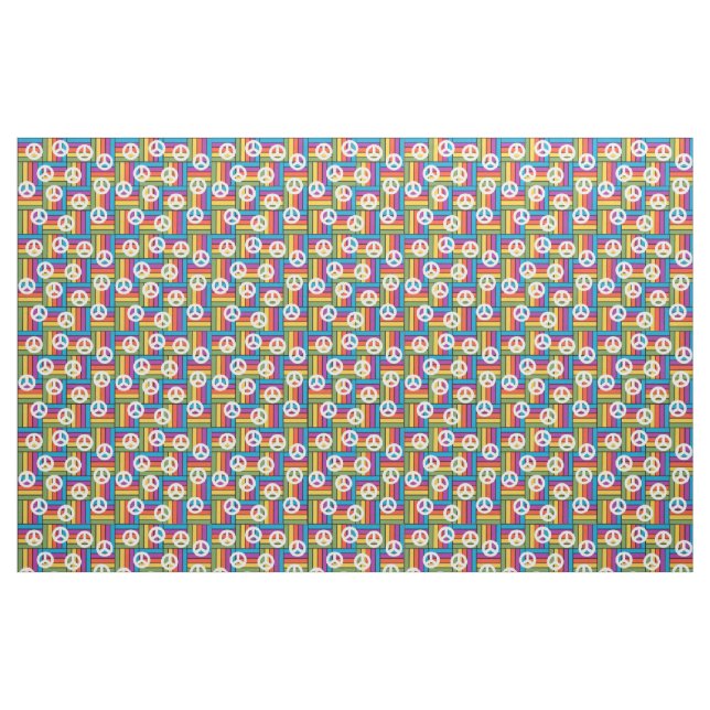 Frieden der 1970er stoff (Fat Quarter (45,7 x 55,9 cm))