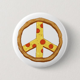 Frieden der Pizza Button