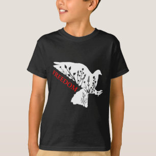Frieden Dom Weiße Taube Sagt Dom USA Rot Dom Sagt T-Shirt