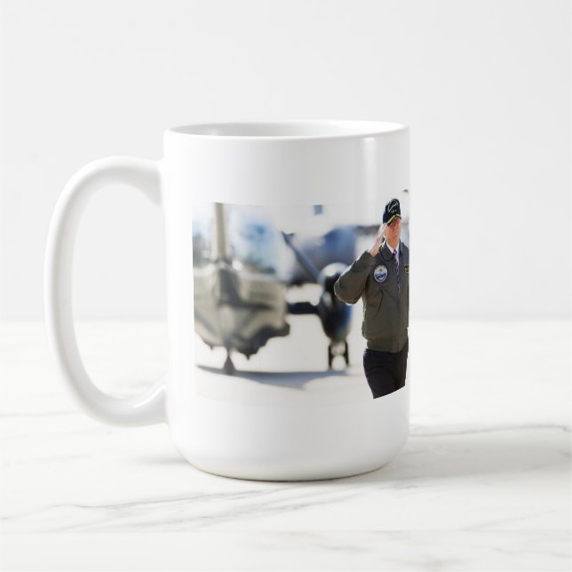Frieden durch Kraft Kaffeetasse (Links)